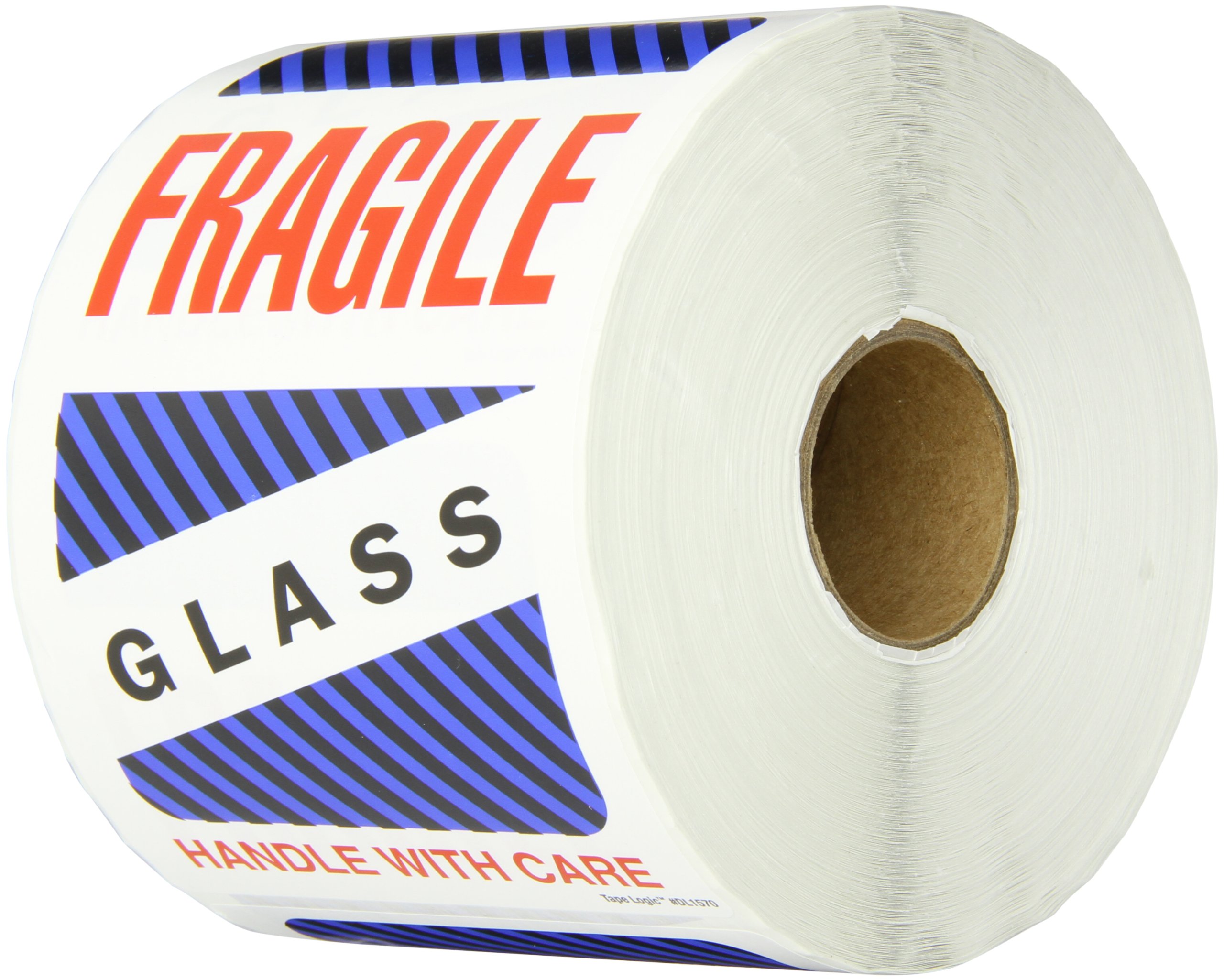 Tape Logic Shipping & Handling Label, Legend"Fragile - Glass - Handle with Care" (DL1570)