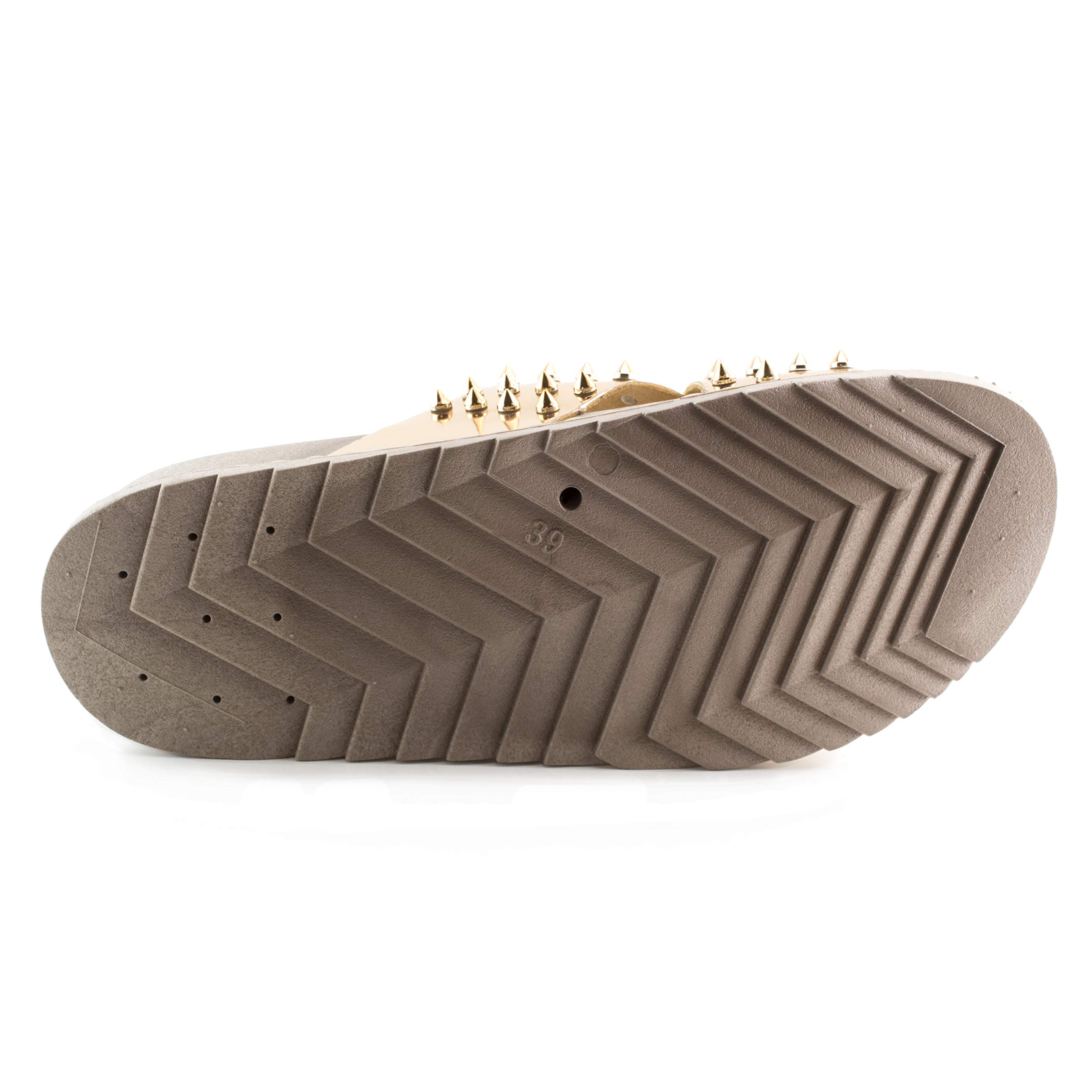 Forever Goth Womens Comfort Studded Strappy Slide Platform Sandals - Image 6