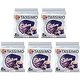 TASSIMO Cadbury Hot Chocolate Drink 16 discs, 8 servings (Pack of 5, Total 80 discs, 40 servings)