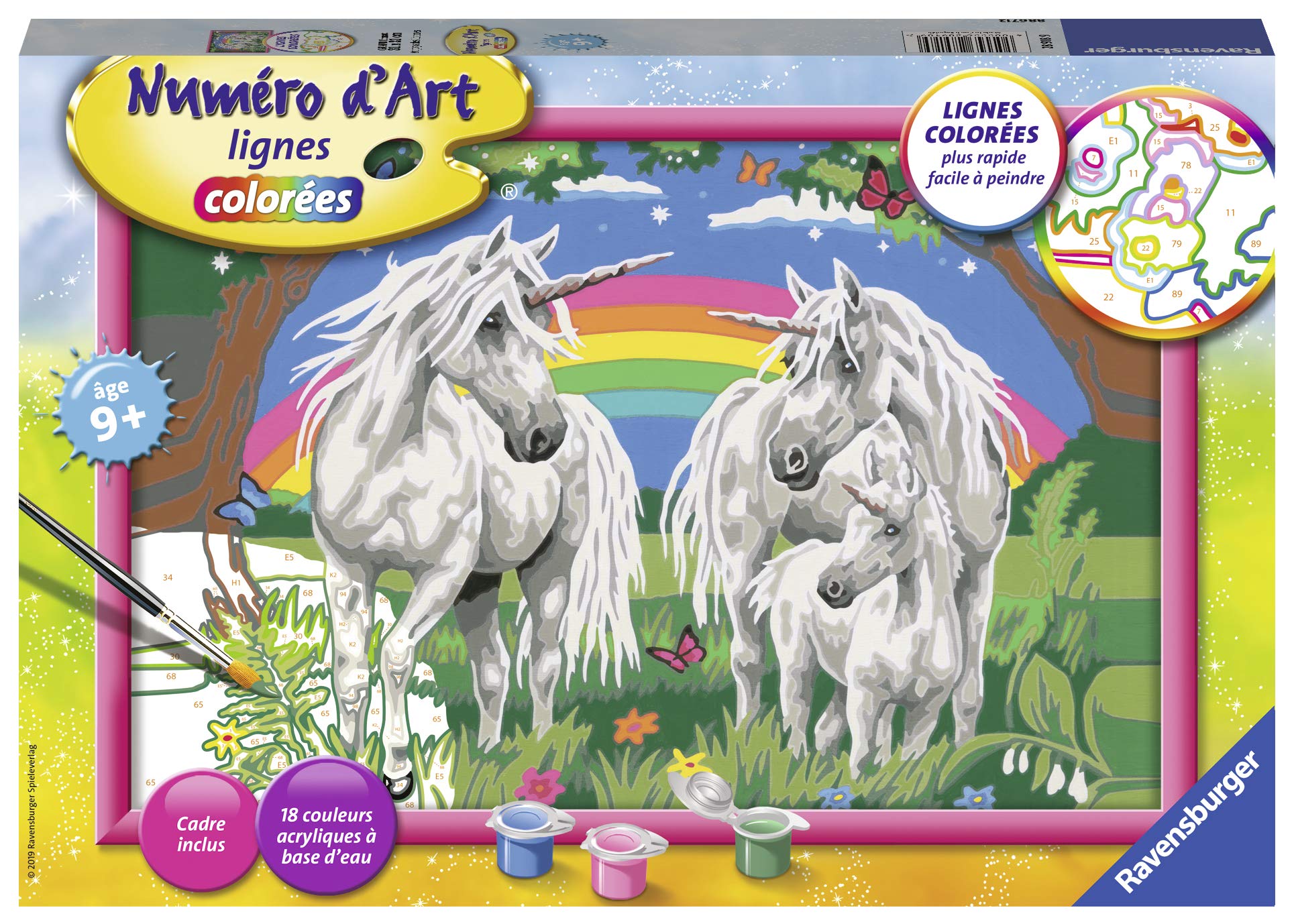 Ravensburger 4005556289189 Large Unicorn Painting, Boy, Children, Girls Toys, Arts and Crafts, Painting, Digital Painting, Artist, Games, Dolphins, Ocean, Sea