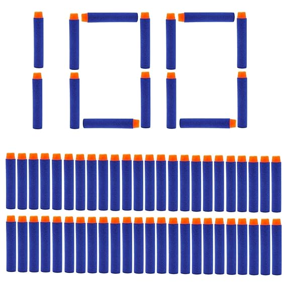 Romote 100 PC nicebuty Darts Darts Für Nerf Elite Series Foam Dart Nachfüllung von Nerf Elite Series Blasters BLUE n-gr & egr