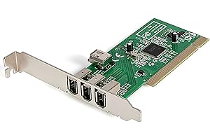 StarTech.com PCI1394MP 4-Port PCI 1394a FireWire Adapter Card, 3 External/1 Internal