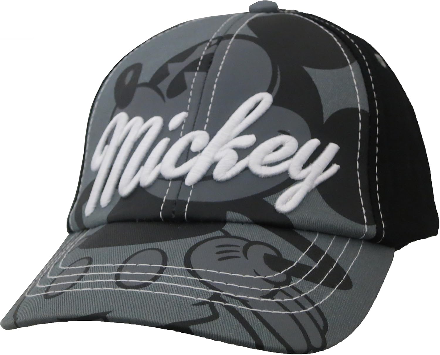 Disney Mickey Mouse Boys Black and Grey Baseball Cap [2013]: Clothing