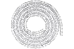 GEOWAKY Suction Hose 3/4"ID x 5ft Reinforced Tubing PVC Clear Wire Vinyl Tubing,Heavy Duty Spiral Steel Flexible Hose,Dust Collection Boat Marine Pump, Drain