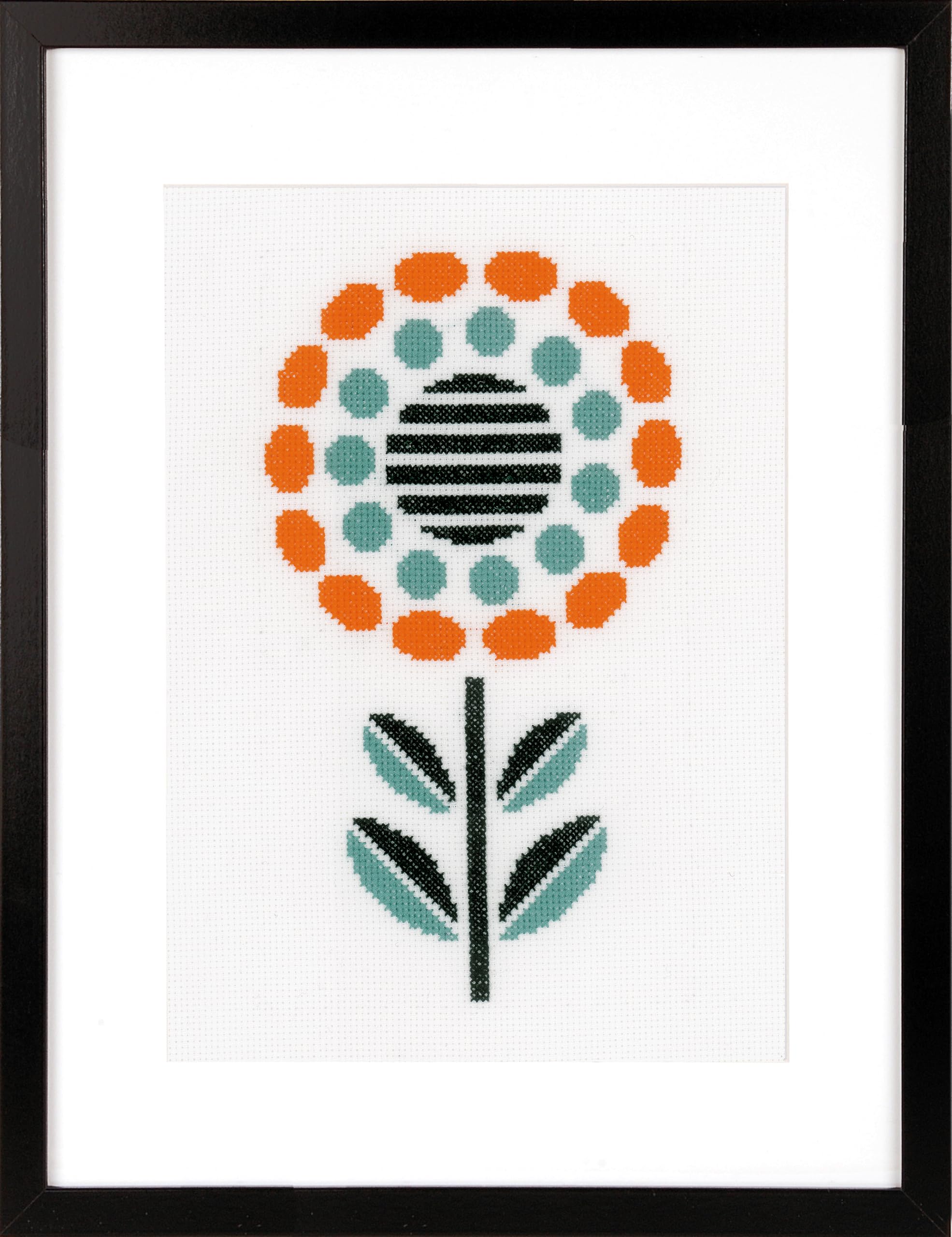 Vervaco Abstract Flower, Polyester Cotton, Multi-Colour, 40 x 2 x 20 cm