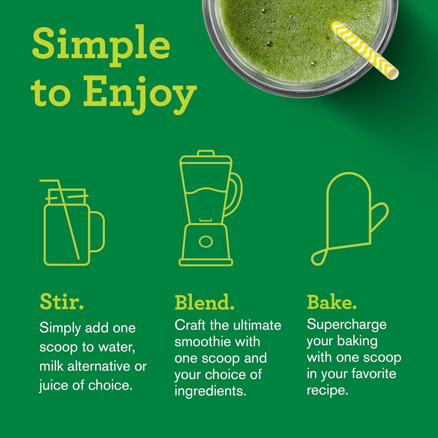 Amazing Grass Green Superfood: Super Greens Powder with Spirulina, Chlorella, Digestive Enzymes & Probiotics, Original, 60 Servings : Herbal Supplements : Grocery & Gourmet Food