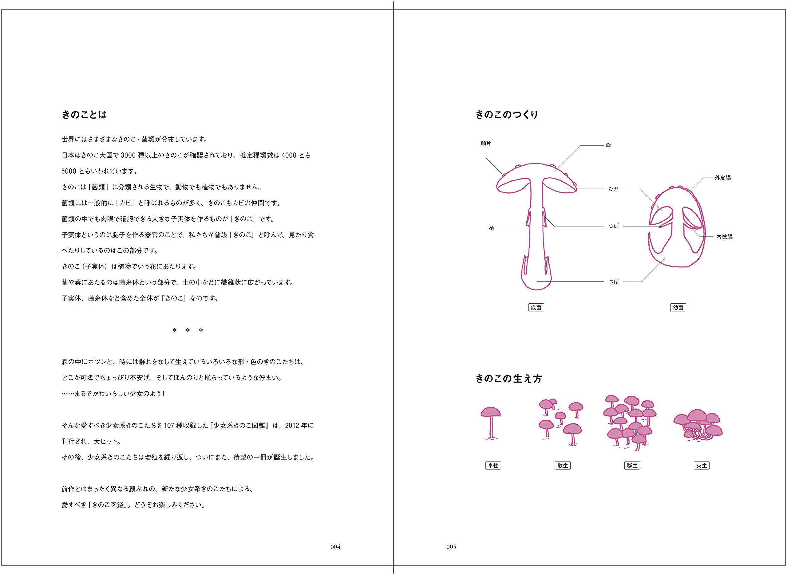 増殖 少女系きのこ図鑑 菌類イラスト集2 玉木 えみ 飯沢 耕太郎 本 通販 Amazon