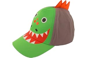 ABG Accessories Toddler Boys Cotton Baseball Cap with Assorted Animal Critter Designs, Age 2-4