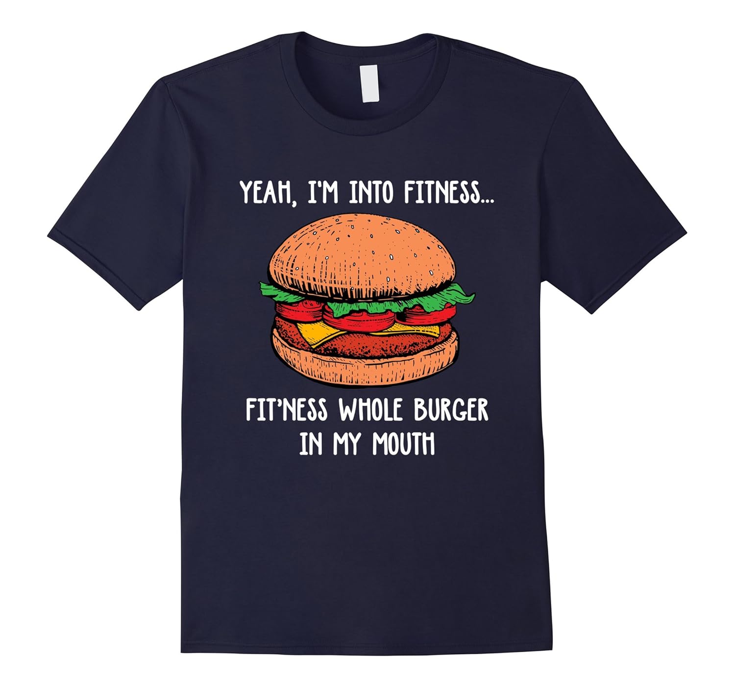 Fitness Burger Tshirt Cheeseburger Sport T-Shirt-ANZ