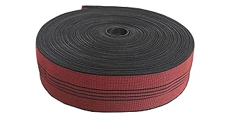 SAE 4 Star Furniture Sofa Elastic Webbing Tape (25 m, 2-inch Width, Red)