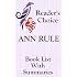 Amazon.com: ANN RULE SUMMARIES AND CHECKLIST - UPDATED 2017: SUMMARIES ...