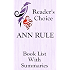Amazon.com: ANN RULE SUMMARIES AND CHECKLIST - UPDATED 2017: SUMMARIES ...