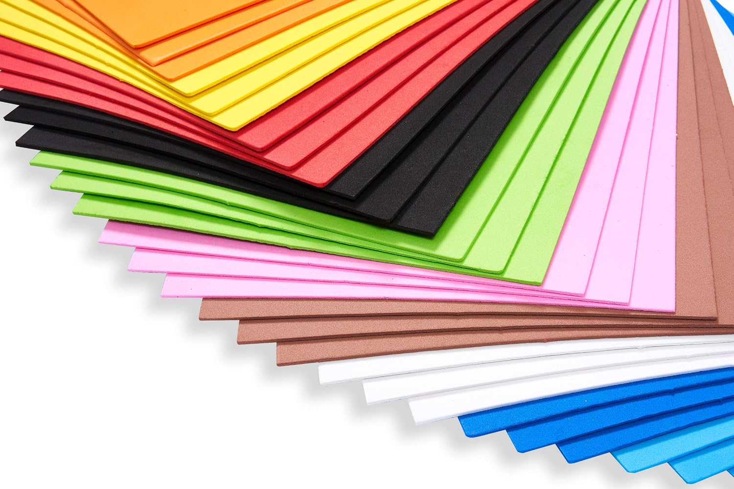 perfect ideaz 27 Sheets of A4 Coloured Foam Rubber, Foam Sheets in 9, 2 mm Thick, Colourful Foam Rubber - Image 3