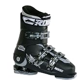 ROCES IDEA UP Adjustable Ski Boots for Kids &ndash; Youth &amp; Toddler Ski Boots with Single Buckle &ndash; Expandable Downhill Ski Boots for Growing Feet &ndash; Girls &amp; Boys Sizes