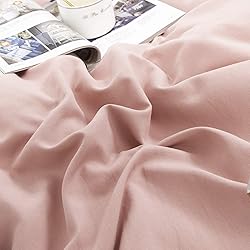 CLOTHKNOW Full Size Comforter Set Pink 3Pcs Dusty