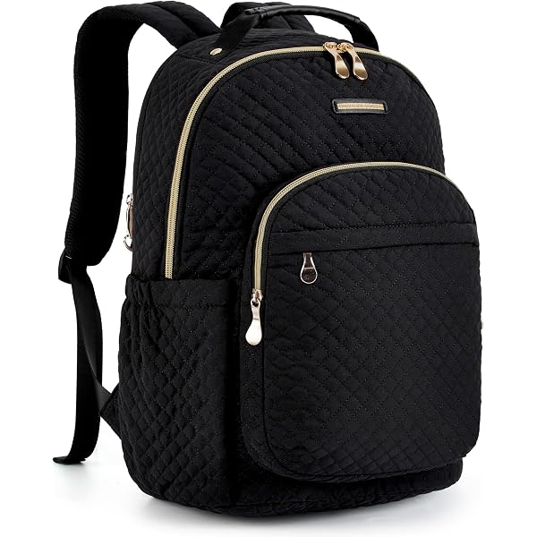 Campussophisticate Winnie Medium Quilted Backpack in Dark Chambray Amazon.com | Campussophisticate Winnie Medium Quilted  main image 3