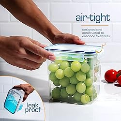 Storeganize Airtight Food Storage Containers With