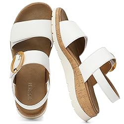UBFEN Womens Flat Sandals Arch Support Open Toe