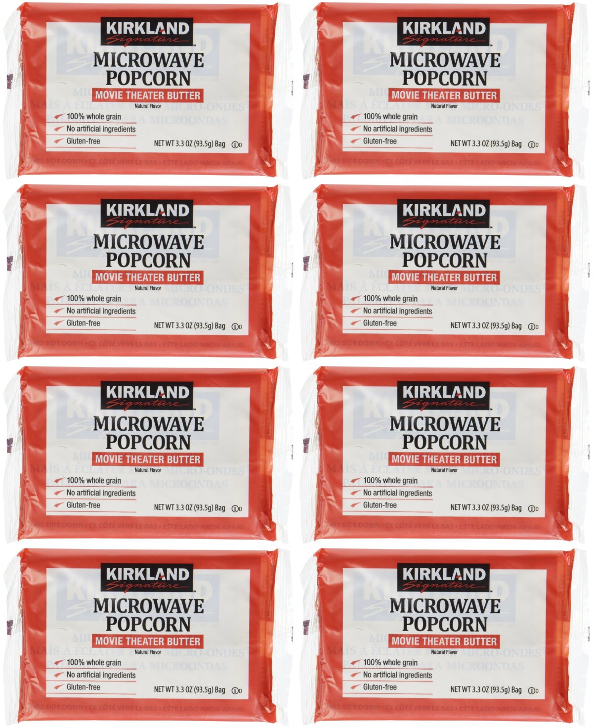 KIRKLAND バター MICROWAVE ポップコーン 8袋 カークランドの商品画像