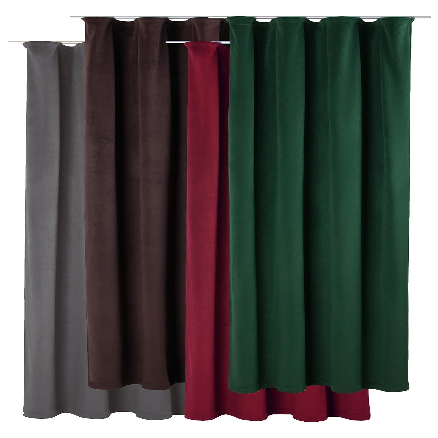 Thermogardine Samt Weich Blickdicht Polar Fleece Vorhang