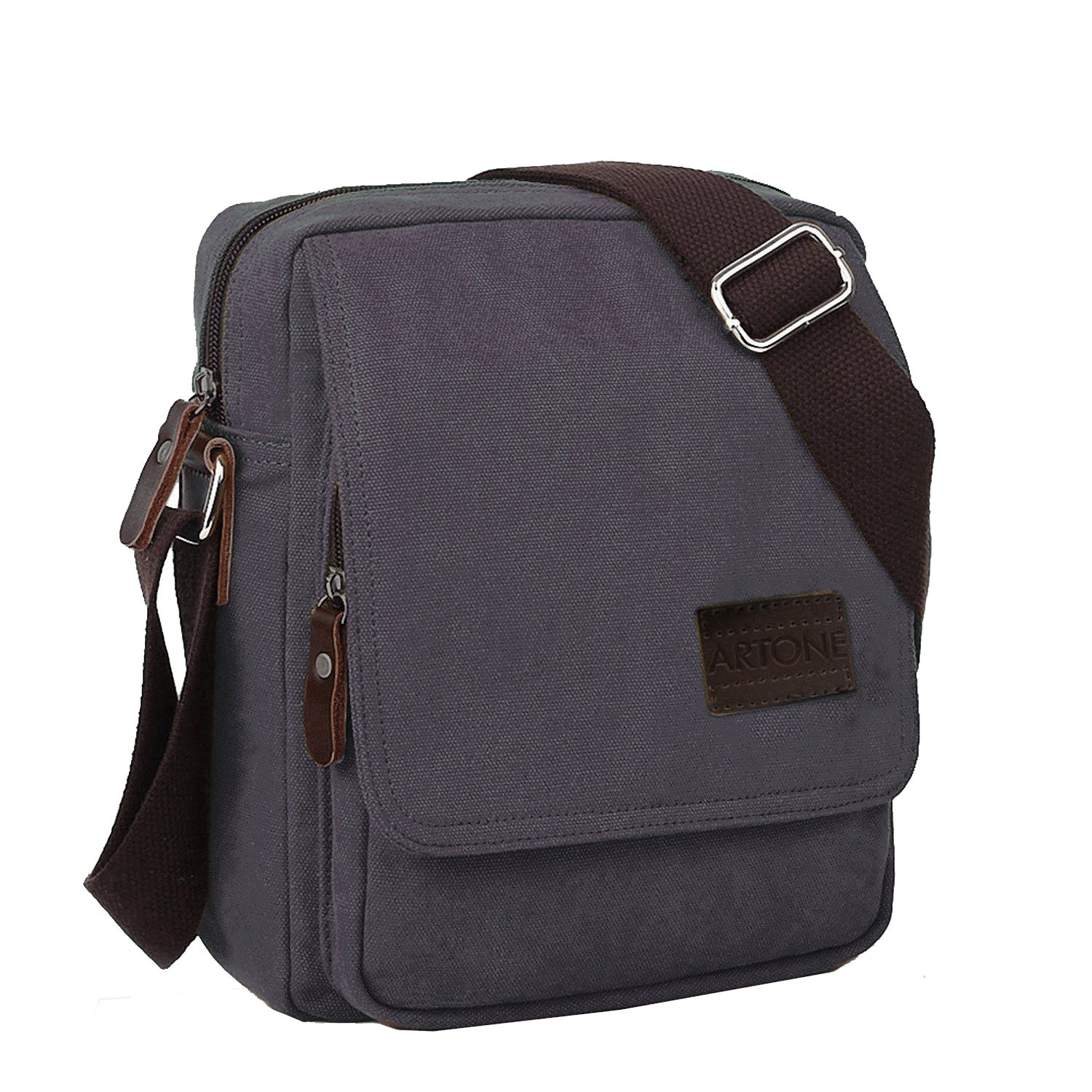 Kaylena Artone De Los Hombres Resistente Al Agua Lona Bolso De Crossbody