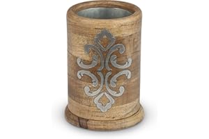 GG COLLECTION Heritage Collection Wood and Metal Inlay Wine Chiller