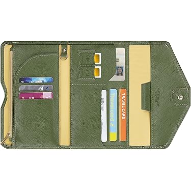 Housse de voyage passeport en cuir - France