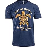 Be Salty and Resist T-Shirts for Men - FDT Gulf of Mexico Tshirt Playeras Golfo de Mexico Camiseta