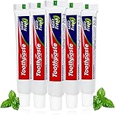 JoseHana Bulk Toothpaste Travel Size, 100 Tubes 0.35 oz, Small Disposable Mint Toothpaste for Homeless, Charity, Hotel, Guests