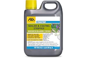 FILA Surface Care Solutions, PROSTRIP, Paint Stripper and Graffiti Remover, Paint Remover for Concrete, Natural Stone, Porcelain and Ceramic Tile, Ideal as Spray Paint and Vandalism Remover, 1QT