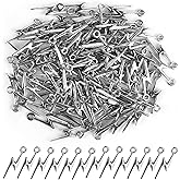 Framendino, 100 Pack Silver Flash Shape Charms Lightning Bolt Pendants for DIY Jewelry Making Supply