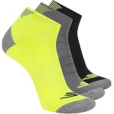 Skechers Men's 3-pack Performance Golf Quarter Crew Socks, Odor Control &amp; Mesh Ventilation