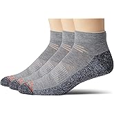 Merrell unisex-adult Men's and Women's Lightweight Work Low Cut Socks - 3 Pairs - Repreve With Durable Reinforcement