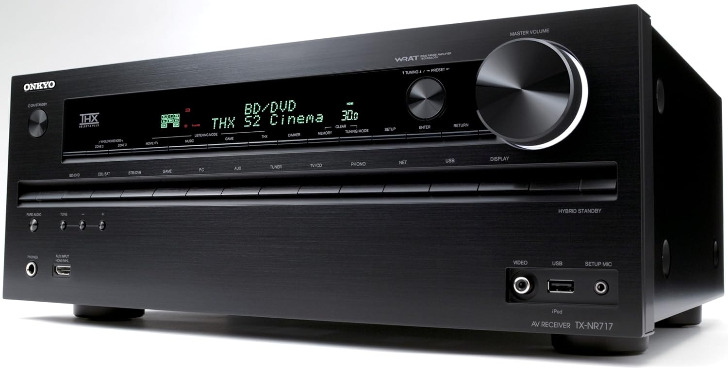 Amazon.com: Onkyo TX-NR717 7.2-Channel Network A/V Receiver (Discontinued  by Manufacturer): Home Audio & Theater