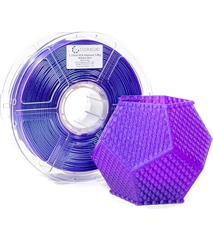 Amazon.com: Cookiecad ABS Filament 1.75mm 1kg Iridescent 3D