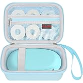 Elonbo Carrying Case for SUPVAN E10/ Phomemo D30 Bluetooth Label Maker Machine, Portable Mini Thermal Label Printer Storage Holder, Wireless Small Handheld Sticker Maker Travel Bag, Blue