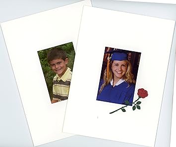 Wallet Size Photo Note Cards For 2 5 X 3 5 Image 24 Pack With Envelopes White Amazon Ca Office Products