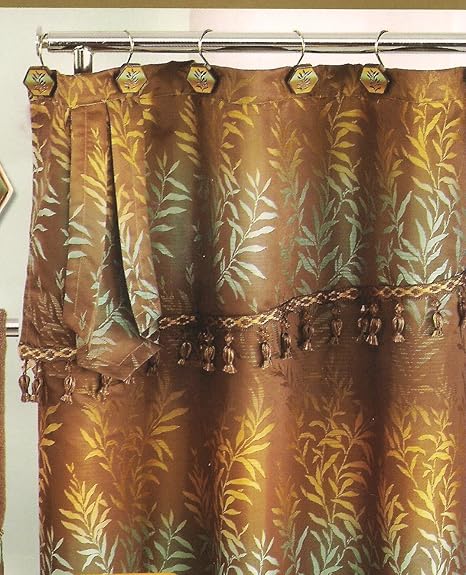 Exotic Shower Curtain Chocolate Amazon Co Uk Kitchen Home