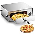 Goplus Electric Pizza Oven Stainless Steel Pizza Baker for Kitchen Commercial Use, Snack Oven
