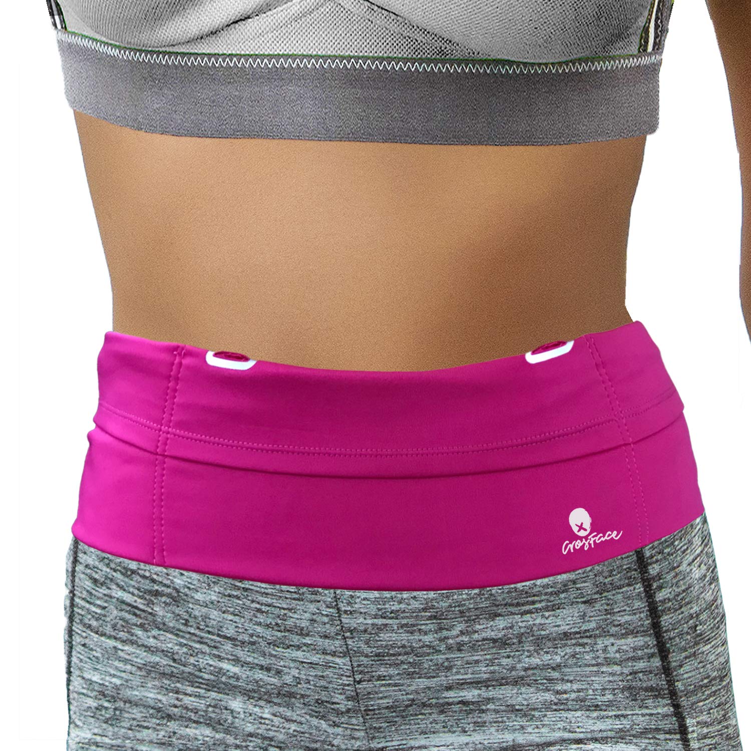 Universal Running Belt for All Phone (iPhone 17/16/15/14/13/12/SE/Mini/Max/Plus/Pro, Samsung Galaxy S25/S24/S23/S22/S21/Ultra & More). Sports Waist Pack for Runners, Fitness & Exercise (Pink)