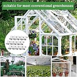 COSORO 100pcs Greenhouse Z Clips Glass, Stainless Steel Glazing Clips view 7