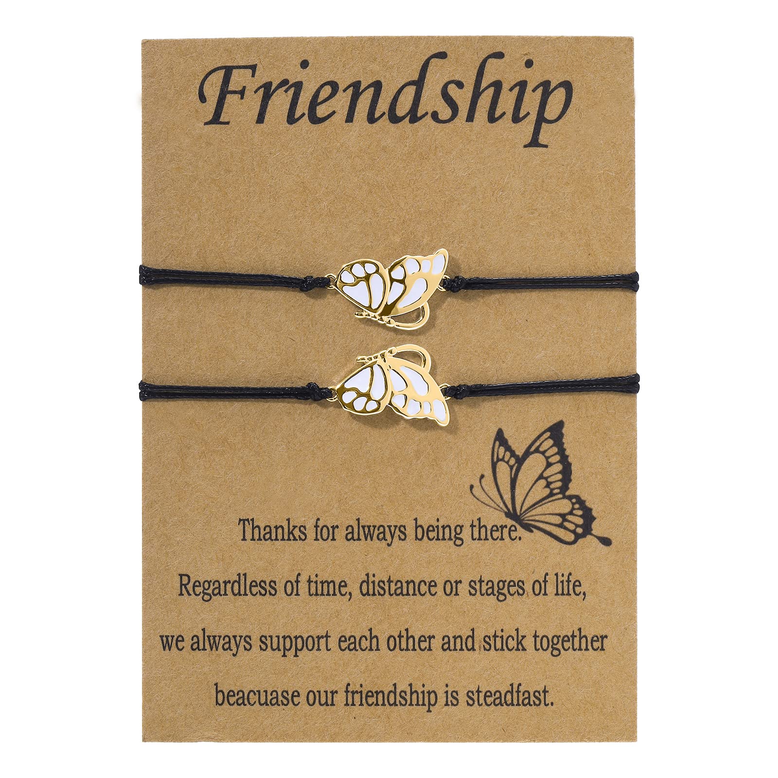 Light Up Long Distance Friendship Bracelet Engraved Charm