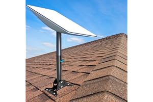 Adjustable Starlink Roof Mount, Aspotify Starlink Mounting Kit for Starlink Internet Kit Satellite, Starlink Pole Mount, with Starlink Mount Adapter Compatible with V2 Rectangular Dish