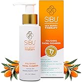 sibu Sea Buckthorn Polishing Facial Cleanser (4oz), Face Wash Made From Premium Himalayan Sea Berry Oil – Moisturizes Skin, Reduces Blemishes, Removes Make-up