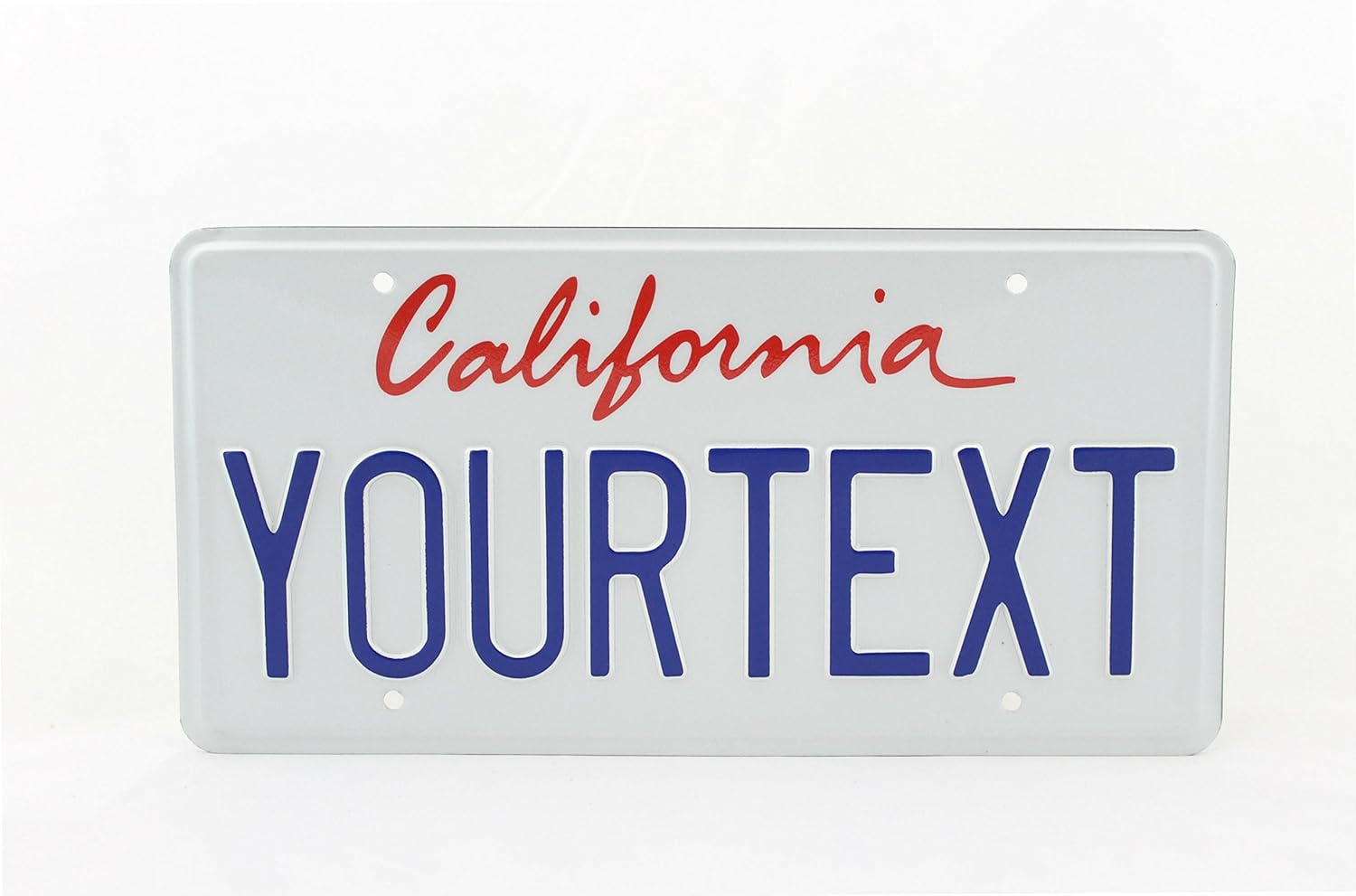California US USA License Plate Number Plate Embossed