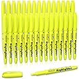 Shuttle Art Yellow Highlighters, 30 Pack Highlighters Bright Colors, Chisel Tip Dry-Quickly Non-Toxic Highlighter markers for Adults Kids Highlighting in Home School Office