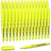 Shuttle Art Yellow Highlighters, 30 Pack Highlighters Bright Colors, Chisel Tip Dry-Quickly Non-Toxic Highlighter markers for Adults Students Highlighting in Home School Office