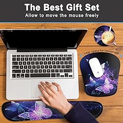 Keyboard Wrist Rest Memory Foam Ergonomic Mouse Pad