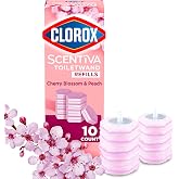 Clorox Scentiva ToiletWand Refills, Cherry Blossom and Peach, 10 Count