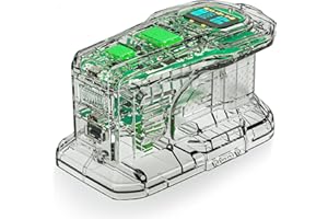 SYMIK 100W Charger & 145W Power Source for Ryobi 18V Batteries, Advanced Two-Way Charger & Portable Power Source w/OLED Screen for Ryobi 18 Volt Li-ion, 2 USB-C & 1 USB-A Port, LED Task Light (PSC)